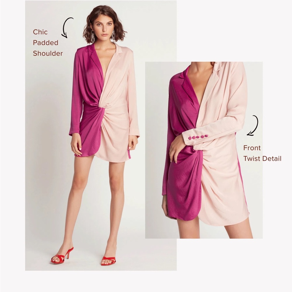 Choosy “In a Mood” 2 toned pink dress